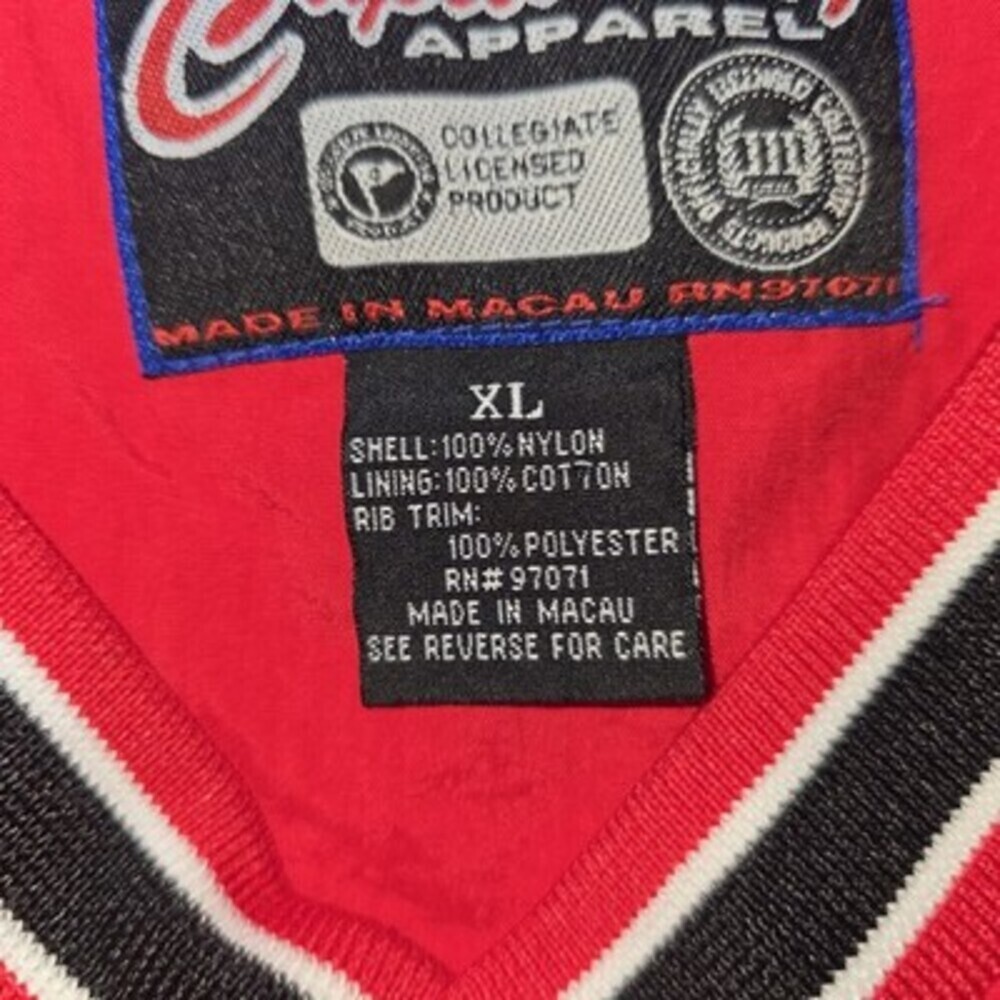 Vintage Indiana Basketball Pullover Windbreaker Jacket XL Red Nylon Captivating - Picture 8 of 12
